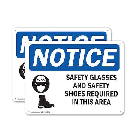 Signmission 18 in Height, 24 in Width, Aluminum, Rectangle OS-2PACK-NS-A-1824-L-16514